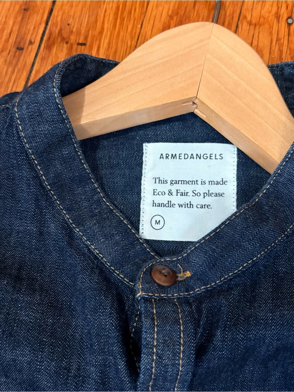 ARMEDANGELS Eco-friendly Denim Button-Up Shirt